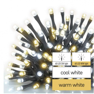 Lampki choinkowe Classic 120 LED 12m ciepła + zimna biel, zielony przewód, IP44, timer EMOS - 3[10].png